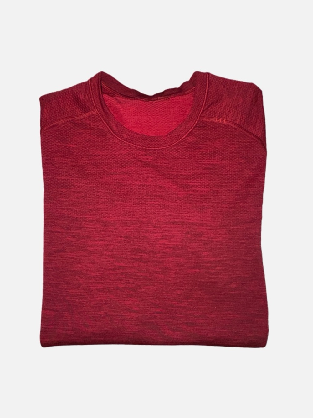 Lululemon Men's Size M Metal Vent Tech Red Short Sleeve Activewear Short Sleeve